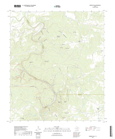 United States Geological Survey Gorman Falls, TX (2022, 24000-Scale) digital map