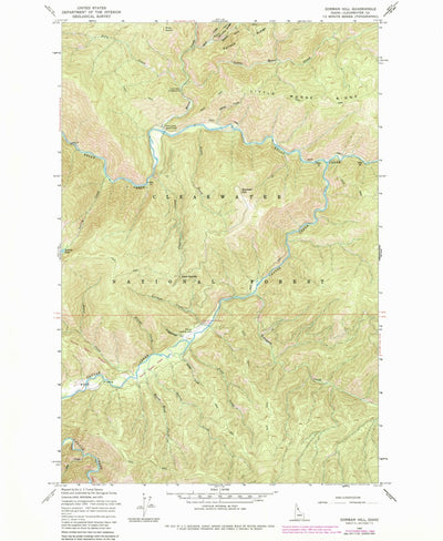 United States Geological Survey Gorman Hill, ID (1965, 24000-Scale) digital map