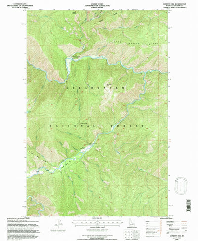 United States Geological Survey Gorman Hill, ID (1994, 24000-Scale) digital map