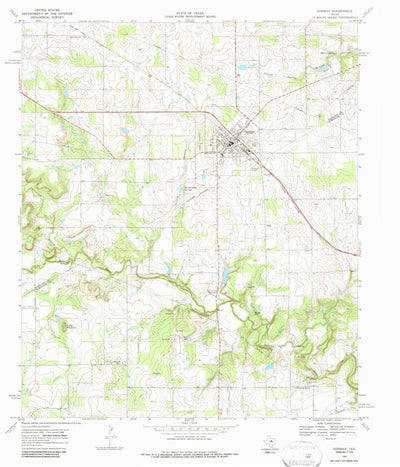 United States Geological Survey Gorman, TX (1968, 24000-Scale) digital map