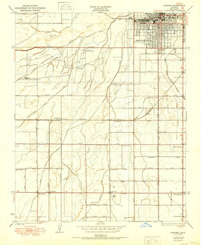 United States Geological Survey Gosford, CA (1950, 24000-Scale) digital map