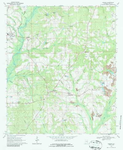 United States Geological Survey Goshen, AL (1968, 24000-Scale) digital map