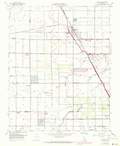 United States Geological Survey Goshen, CA (1949, 24000-Scale) digital map