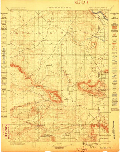 United States Geological Survey Goshen Hole, WY-NE (1899, 125000-Scale) digital map