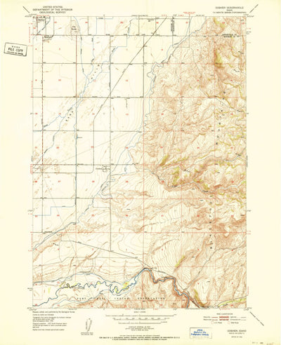 United States Geological Survey Goshen, ID (1952, 24000-Scale) digital map