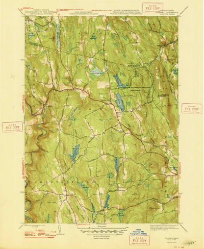 United States Geological Survey Goshen, MA (1948, 31680-Scale) digital map