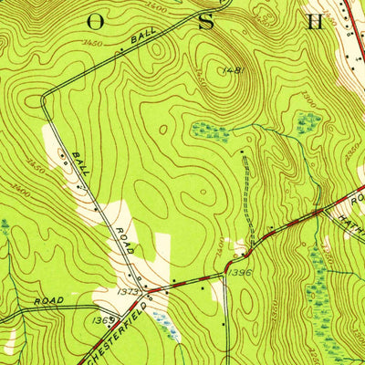 United States Geological Survey Goshen, MA (1955, 31680-Scale) digital map