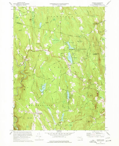 United States Geological Survey Goshen, MA (1972, 24000-Scale) digital map