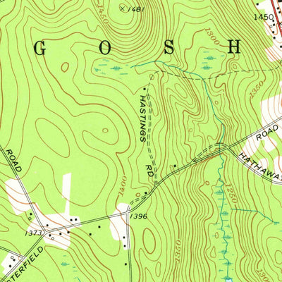 United States Geological Survey Goshen, MA (1972, 24000-Scale) digital map