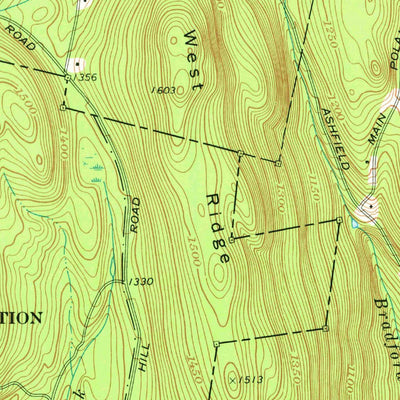 United States Geological Survey Goshen, MA (1972, 24000-Scale) digital map