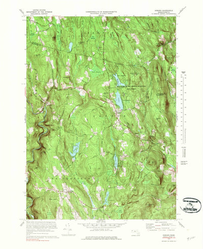 United States Geological Survey Goshen, MA (1972, 25000-Scale) digital map