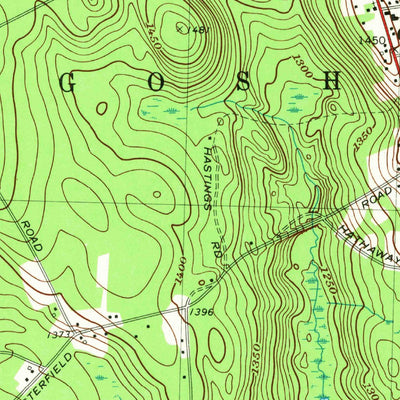 Goshen, MA (1972, 25000-Scale) Map by United States Geological Survey ...