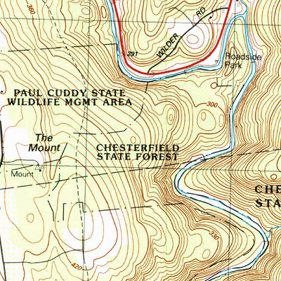 United States Geological Survey Goshen, MA (1990, 25000-Scale) digital map