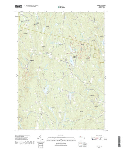 United States Geological Survey Goshen, MA (2021, 24000-Scale) digital map