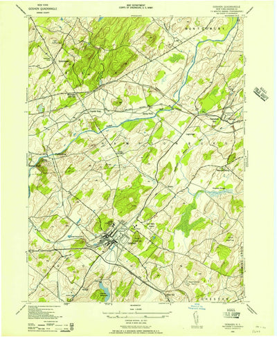 United States Geological Survey Goshen, NY (1942, 24000-Scale) digital map