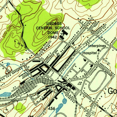 United States Geological Survey Goshen, NY (1942, 24000-Scale) digital map