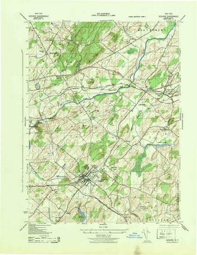 United States Geological Survey Goshen, NY (1943, 31680-Scale) digital map