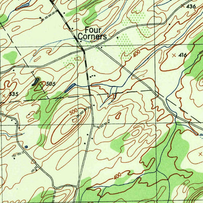 United States Geological Survey Goshen, NY (1943, 31680-Scale) digital map