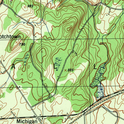 United States Geological Survey Goshen, NY (1943, 31680-Scale) digital map