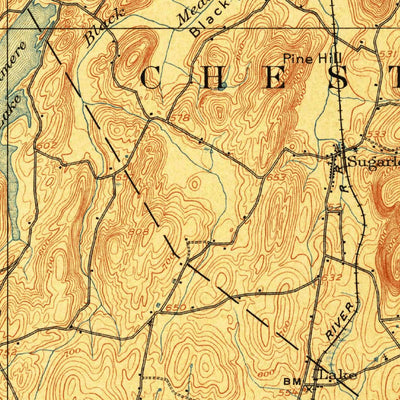 United States Geological Survey Goshen, NY-NJ (1908, 62500-Scale) digital map