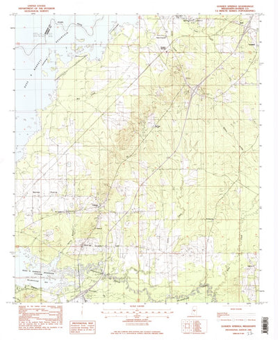 United States Geological Survey Goshen Springs, MS (1982, 24000-Scale) digital map