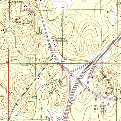 United States Geological Survey Goshen Springs, MS (1982, 24000-Scale) digital map