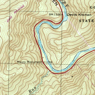 United States Geological Survey Goshen, VA (1999, 24000-Scale) digital map