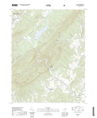 United States Geological Survey Goshen, VA (2022, 24000-Scale) digital map