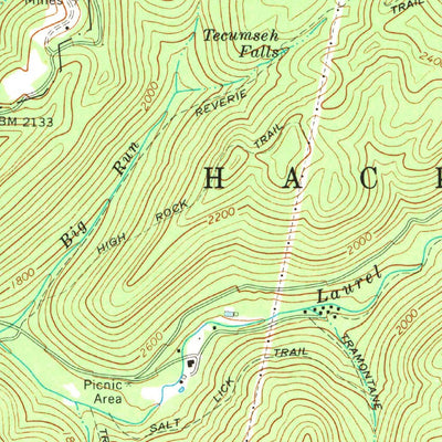 United States Geological Survey Goshen, WV (1967, 24000-Scale) digital map