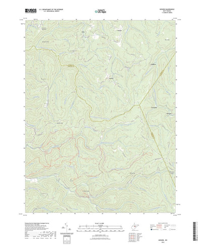 United States Geological Survey Goshen, WV (2023, 24000-Scale) digital map