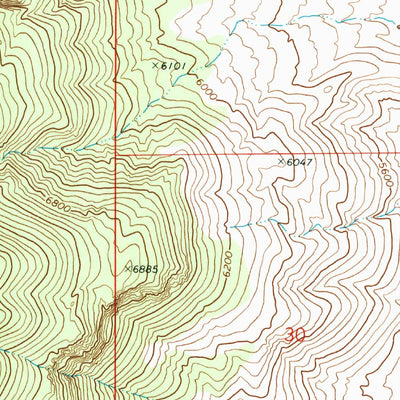 United States Geological Survey Goshute Canyon, UT (1972, 24000-Scale) digital map