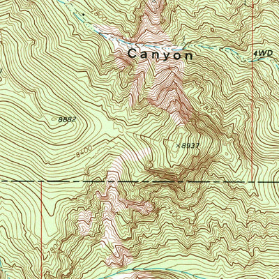 United States Geological Survey Goshute Canyon, UT (1972, 24000-Scale) digital map