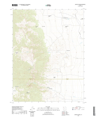United States Geological Survey Goshute Canyon, UT (2020, 24000-Scale) digital map