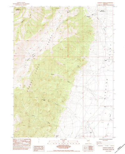 United States Geological Survey Goshute Creek, NV (1984, 24000-Scale) digital map