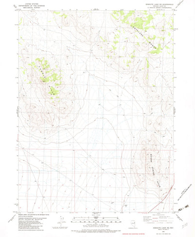 United States Geological Survey Goshute Lake NE, NV (1982, 24000-Scale) digital map