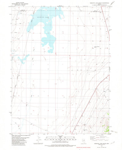 United States Geological Survey Goshute Lake South, NV (1982, 24000-Scale) digital map