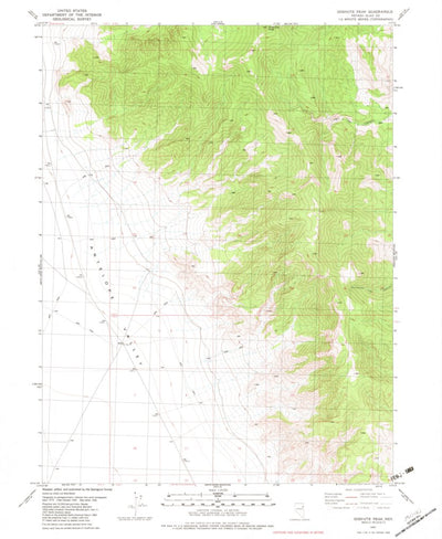 United States Geological Survey Goshute Peak, NV (1982, 24000-Scale) digital map
