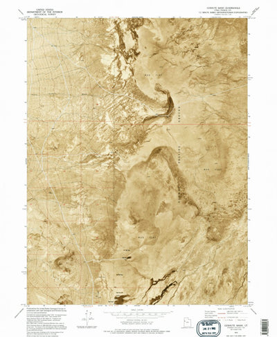 United States Geological Survey Goshute Wash, UT (1973, 24000-Scale) digital map