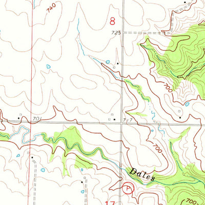 United States Geological Survey Goss, MO (1960, 24000-Scale) digital map
