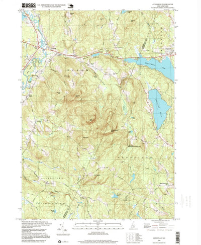 United States Geological Survey Gossville, NH (1995, 24000-Scale) digital map