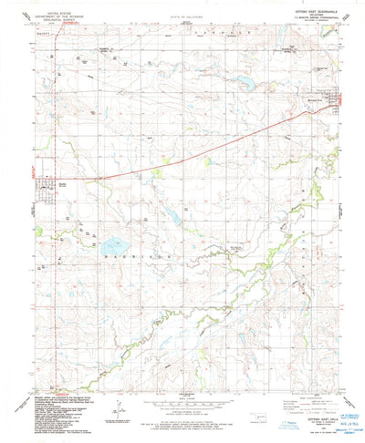United States Geological Survey Gotebo East, OK (1984, 24000-Scale) digital map