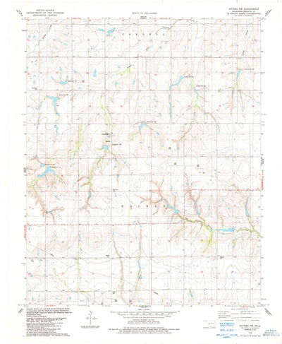 United States Geological Survey Gotebo NW, OK (1984, 24000-Scale) digital map