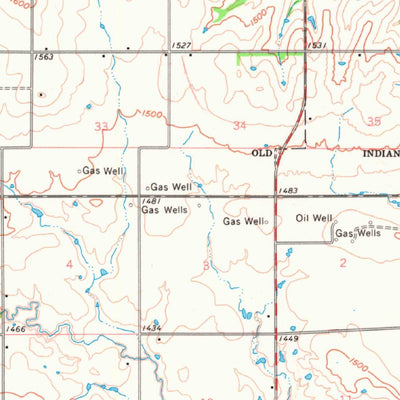 United States Geological Survey Gotebo, OK (1961, 62500-Scale) digital map
