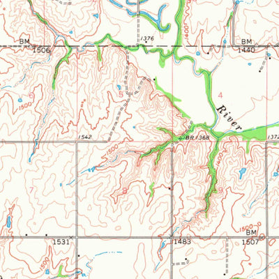 United States Geological Survey Gotebo, OK (1961, 62500-Scale) digital map