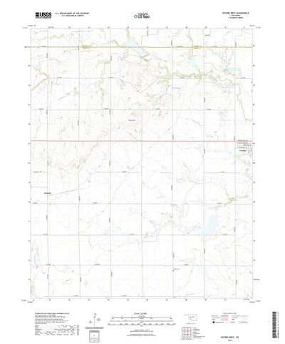 United States Geological Survey Gotebo West, OK (2022, 24000-Scale) digital map