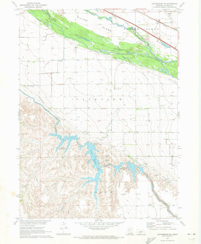 United States Geological Survey Gothenburg SE, NE (1970, 24000-Scale) digital map