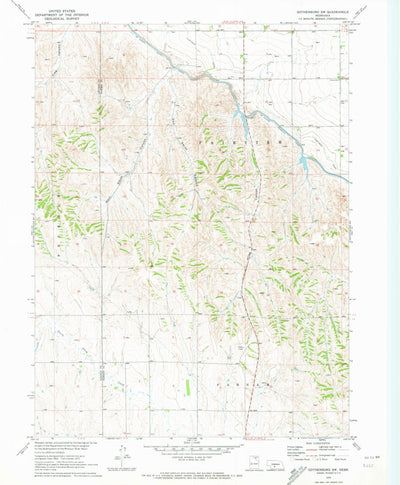 United States Geological Survey Gothenburg SW, NE (1970, 24000-Scale) digital map