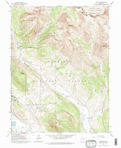 United States Geological Survey Gothic, CO (1961, 24000-Scale) digital map