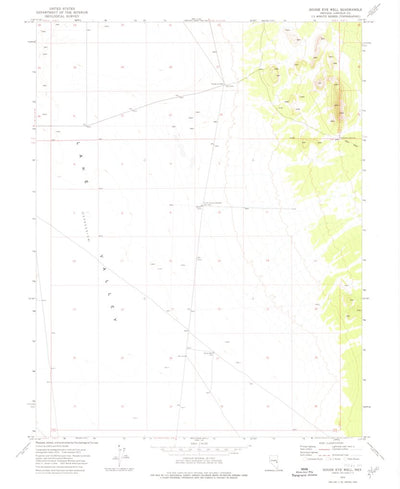 United States Geological Survey Gouge Eye Well, NV (1973, 24000-Scale) digital map