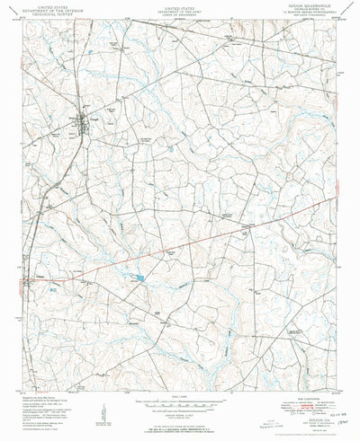 United States Geological Survey Gough, GA (1950, 24000-Scale) digital map